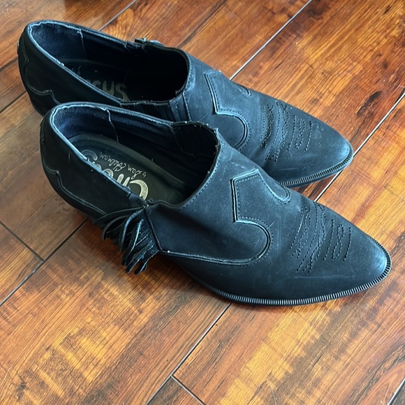 Hermosa Circus by Sam Edelman 6.5 Black Fringe Bootie - Picture 2 of 5